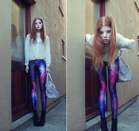 Amazing Tights Printed Tights Outfit, Galaxy Tights, Galaxy Print Dress, Galaxy Print Leggings, Galaxy Outfit, Galaxy Leggings, Purple Galaxy, Black Milk Clothing, Galaxy Print