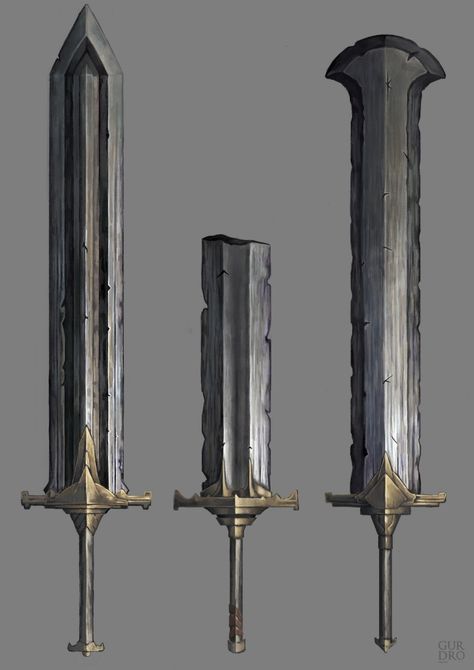 Fantasy Greatsword Design, Greatsword Reference, Broadsword Concept Art, Fantasy Broadsword, Giant Swords Fantasy, Greatsword Concept Art, Big Swords Fantasy, Dnd Greatsword, Fictional Swords