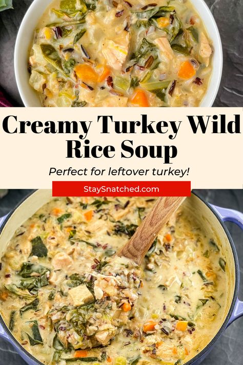 Turkey Broccoli Soup, Soup From Turkey Carcass How To Make, Creamy Turkey And Wild Rice Soup, Creamy Turkey Soup From Carcass Recipes, Turkey Carcass Soup Recipes, Turkey Soup From Carcass Recipes, Turkey Carcass Soup, Wild Rice Soup Crockpot, Turkey Soup Crockpot