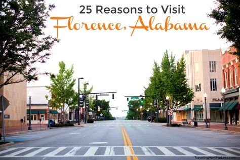 From music to fashion, there’s something for everyone in Florence, Alabama. This unassuming town in Northwest Alabama has significantly impacted history. | 25 reasons to visit Florence, Alabama. | Photo courtesy: VisitFlorenceAl.com| TravelingWellForLess.com Florence Alabama, Alaska Art, Music Recording Studio, Alabama Travel, Visit Florence, Tennessee River, Winter Break, Travel Places, Travel The World