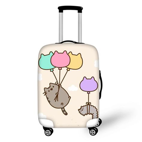 There's even suitcases! Cat Suitcase, Pusheen Stuff, Pusheen Merchandise, Pusheen Birthday, Pusheen Love, Pusheen Plush, Cute Suitcases, Pusheen Cute, Cute Luggage