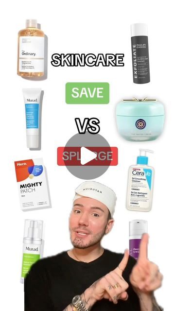 Matt Randon 🧩 on Instagram: "SKINCARE SAVE VS SPLURGE!😱 (follow for more!💗)

#skincarecommunity #skincareaddict #skincareobsessed #skincareroutines #skincareproduct #skincaredaily #skincareproducts #skincareregime" Matt Randon Skincare, Matt Randon, Save Vs Splurge, Instagram Skincare, April 13, Wednesday Addams, Skincare Routine, Follow For More, Dry Skin