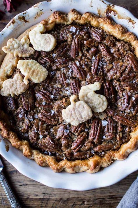 Salted Bourbon Pecan Pumpkin Pie | Half Baked Harvest