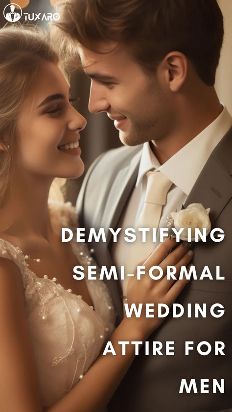 Cracking the dress code for a wedding can often feel like navigating a labyrinth, especially when it reads "semi-formal." The term, though granting some freedom, can also pose challenges in interpreting the perfect attire for the occasion. But fret not! Our guide on semi-formal wedding attire for men is here to decode the enigma, ensuring you step into the celebration with sophistication and style! Men’s Casual Wedding Attire, Men’s Summer Wedding Outfit Semi Formal, Semiformal Wedding Attire, Semi Formal Wedding Attire Men, Men Semi Formal Outfit, Mens Wedding Attire Guest, Formal Men Outfit Wedding, Men Semi Formal, Mens Semi Formal Outfit