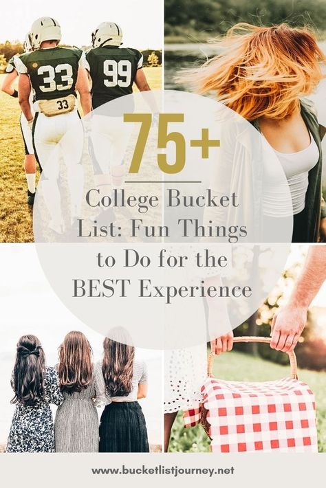 Things To Do In College, Bored List, College Bucket List, Bucket List Activities, Bullet Journal Hand Lettering, College Checklist, College Activities, College Senior, Freshman College