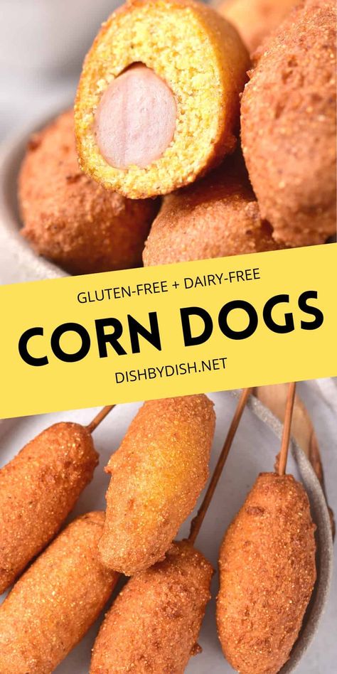 Gluten Free Corn Dogs Recipe, Gluten Free Corn Dogs, Gluten Free Hot Dogs, Corn Dogs Recipe, Healthy Corn, Gf Meals, Corndog Recipe, Crispy Corn, Dog Bread