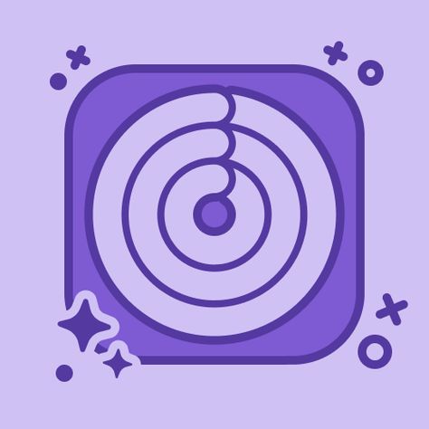 Purple Colour Wallpaper, Purple App Icon, Band App, Purple Icon, Shortcut Icon, Mobile App Icon, Apple Icon, Screen Icon, Cute App