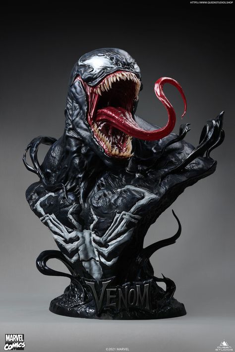 ArtStation - Venom Life Size Bust Venom Figure, Venom Comics, Character Statue, Marvel Zombies, Marvel Venom, Book Creator, Dark Artwork, Marvel Comic Universe, Marvel Comic Books