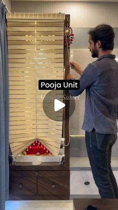 Puja Unit Design In Living Room, Pooja Mandir Modern Living Rooms, Puja Unit Design Modern, Pooja Unit Designs Modern, Pooja Unit In Living Room, Luxury Pooja Room Design, Mandir Design Puja Room Modern, Mandir Design In Living Room, Modern Pooja Unit