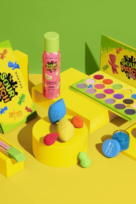 Morphe Is Launching a Sour Patch Kids Makeup Collection Food Makeup Products, Sour Patch Makeup, Fun Makeup Products, Kid Makeup, Makeup For Kids, Makeup Palette Collection, Kids Skin Care, Cartoon Makeup, Hello Kitty Makeup