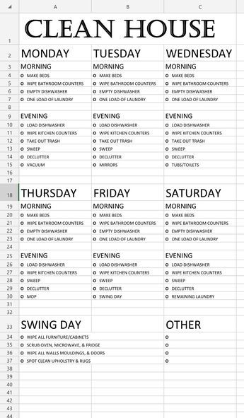 Clean House Checklist, Cleaning Calendar, House Checklist, Cleaning Schedules, Deep Cleaning Checklist, Cleaning Challenge, Housekeeping Tips, House Keeping, Checklist Printable