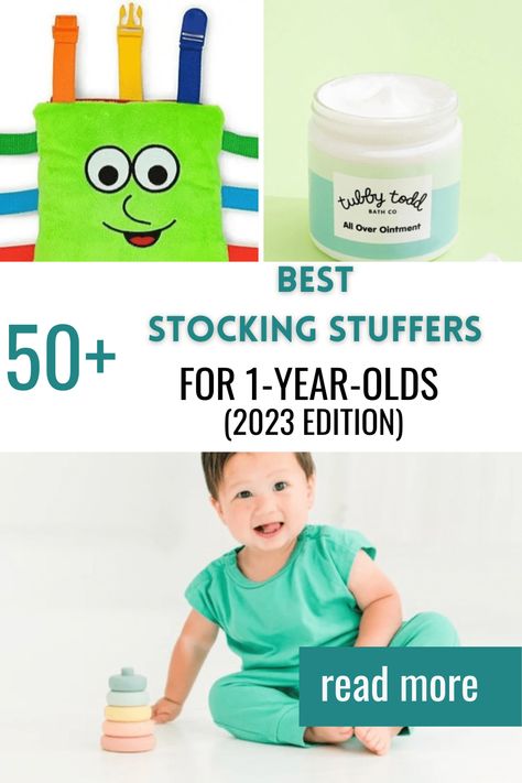 Looking for the perfect stocking stuffers for 1-year-olds? From Storypod crafties to socks to Tubby Todd mom-favorites, these stocking stuffers are practical, unique, and ideal for little ones. Stocking Stuffers For One Year Old, Stocking Stuffers For 1 Year Girl, Stocking Stuffers For 1 Year, One Year Old Stocking Stuffers, Baby Stocking Stuffers, Stocking Stuffers For Toddlers, Socking Stuffers, Sticking Stuffers, Toddler Stocking Stuffers