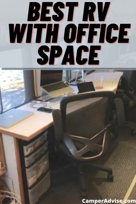 In this article, I have listed 8 Best RV with Office Space. These are RV or Travel Trailer with desks. These are perfect for entrepreneurs like digital nomads. Rv Office Space Ideas, Rv Office, Camper Interior Design, Rv Camping Tips, Nomad Life, Camper Interior, Camping Tips, Travel Trailers, Rv Camping