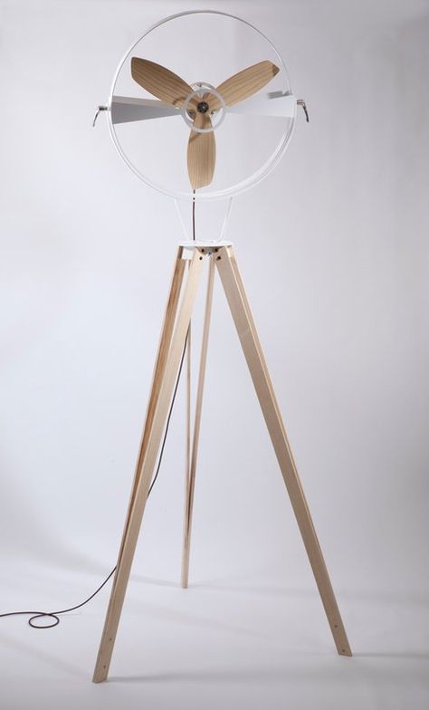 Costa Rican Designer Beautifully Re-Invents the Pedestal Fan Pedestal Fan, Eco Friendly Furniture, Deco Originale, Costa Rican, Electric Fan, Decoration Inspiration, Tripod Lamp, Floor Fan, Objects Design