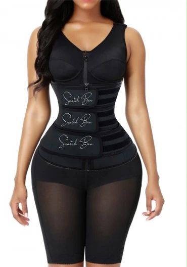 Waist Trainers - Compression Garment - Sweat Gear | BEST RESULT EVER – Snatch Bans Latex Waist Trainer, Full Body Shaper, Body Shapewear, Compression Garment, Belt Design, Black High Waist, Waist Trainer, Natural Curves, Body Shapers