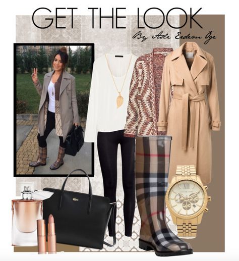 Get The Look of Me- The Burberry Rain Boots & The Trenchcoat Burberry Rain Boots Outfit, Rain Boots Outfit, Rain Boot Outfit, Burberry Rain Boots, Boots Outfit, Going To Work, Get The Look, Simple Outfits, Rain Boots