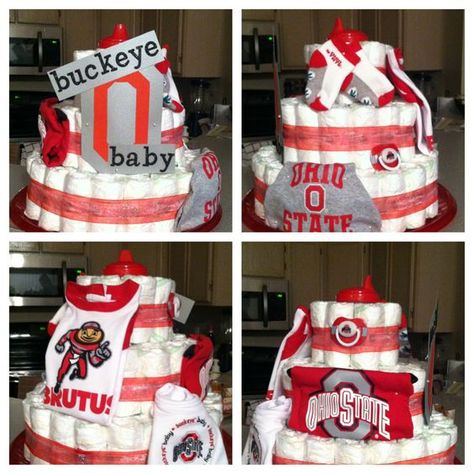 brutus buckeye diaper cake | ... ! | Pinterest | Baby Diaper Cakes, Ohio State Buckeyes and Buckeyes Ohio State Baby, Cake Pinterest, Brutus Buckeye, Buckeye Baby, Angel Baby Shower, Pinterest Baby, Baby Taylor, Baby Shower Diaper Cake, Baby Diaper Cake