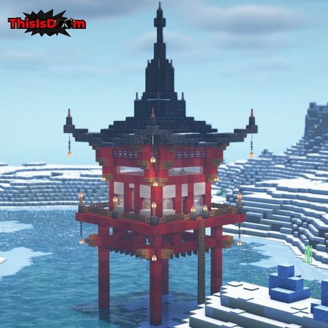 A small stilt Japanese house I built in Minecraft. Small Asian House Minecraft, Minecraft Japanese Builds Easy, Japanese Buildings Minecraft, Japanese Tower Minecraft, Japanese Building Minecraft, Small Japanese House Minecraft, Asian House Minecraft, Japanese Shrine Minecraft, Japanese Minecraft Ideas