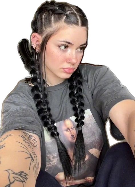 Biker Hairstyles Women, Pull Through Braids, Military Hairstyles, Short Braid Hairstyles, Short Braid, Military Hair, Pull Through Braid, Short Braids, School Hairstyles