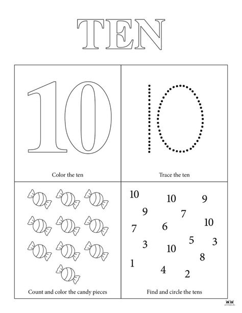 Choose from fifteen unique Number 10 tracing worksheets to help your young learner master this number. Print from home. 100% FREE! Number 10 Activities, Water Transport, Number Activities, Learning Worksheets, Free Preschool, Number 10, Tracing Worksheets, Kindergarten Worksheets, School Stuff