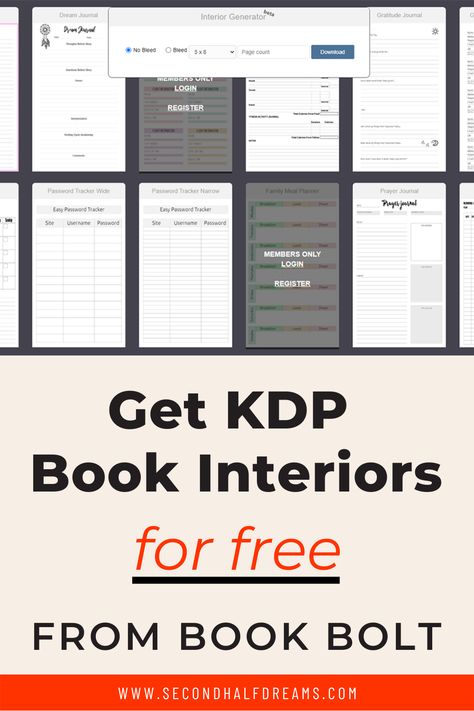 Need more KDP book interiors? Then check out Book Bolt. They have over 135 free no content and low content book interiors that you can download for free! Book Bolt Journal, Free Kdp Templates, Free Kdp Interior Templates, Kindle Publishing Passive Income, Kdp Low Content Book Ideas, Low Content Book Templates, Kdp Templates Free, Book Bolt, Kdp Ideas