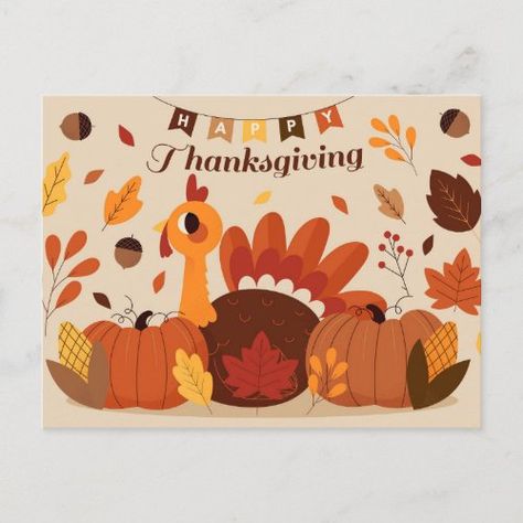 $1.30 | Happy Thanksgiving | Thanksgiving Happy | thanksgiving, holiday, fall, autumn, pumpkin, pie, turkey, family Thanksgiving Cards Handmade, Thanksgiving Happy, Thanksgiving Card, Paint Cards, Thanksgiving Holiday, Craft Stuff, Random Art, Thanksgiving Cards, Paper Crafts Diy Kids