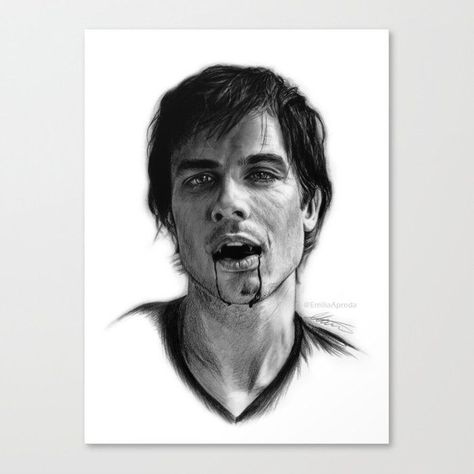 Damon Salvatore Drawing, Butterfly Tattoos Images, Drawing Canvas, Vampire Diaries Funny, Beauty Art Drawings, Funny Text, Future Plans, Vampire Diaries The Originals, Drawing Prints