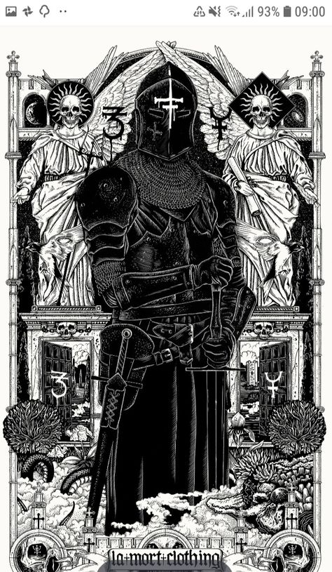 Knight Artwork, Knights Art, Medieval Tattoo, Gothic Medieval, Piskel Art, Dark Art Tattoo, 다크 판타지, Knight Art, Occult Art