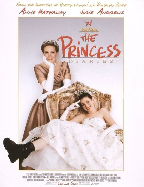 The Princess Diaries 2001, Diary Movie, The Princess Diaries, Girly Movies, Septième Art, Dorm Posters, I Love Cinema, Movie Poster Wall, Princess Diaries