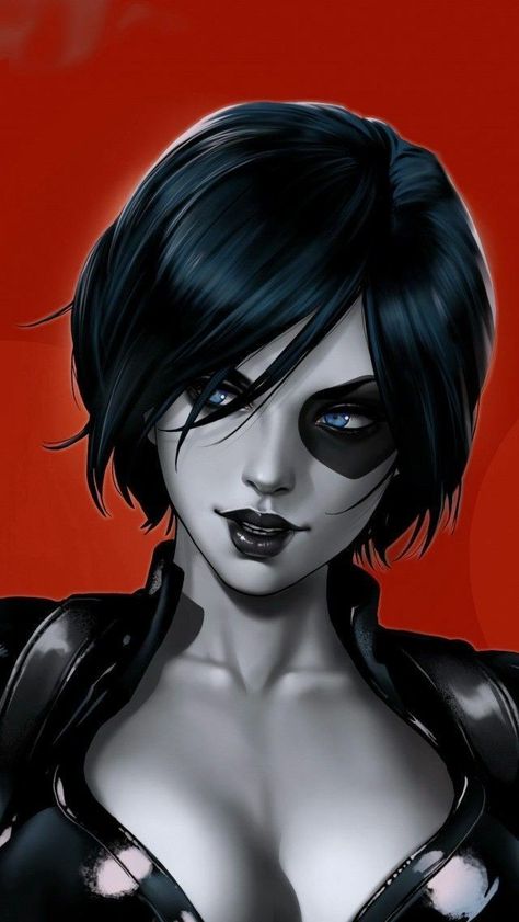 Marvel Domino, Domino Comics, Neena Thurman, Domino Marvel, Domino Art, Marvel Characters Art, Marvel Superhero Posters, Marvel Comic Character, Comics Girls