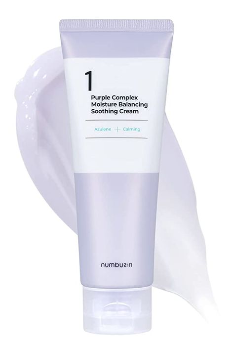 Amazon.com: numbuzin No.1 Purple Complex Moisture Balancing Soothing Cream, 3.38 fl oz / 100ml | Protects, Hydrates, and Cools Down Skin : Beauty & Personal Care Skin Korean, Japanese Skincare, Combo Skin, Shower Skin Care, Korean Skin Care, Firming Cream, Korean Skin, Beauty Cream, Repair Cream