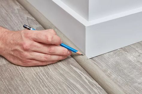 How To Install Shoe Molding, Diy Quarter Round Molding, Baseboard Shoe Molding Ideas, How To Install Quarter Round Trim, Quarter Round Trim Baseboards, Shoe Moulding, Base Shoe Molding, Craftsman Trim, Beadboard Wallpaper