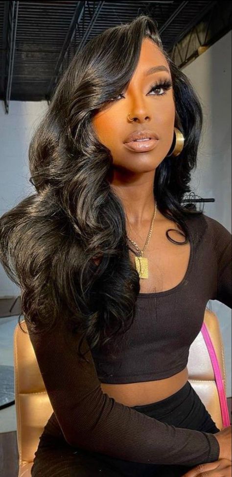 Hair Laid, Hair Crush, American Woman, Hair Life, Baddie Hairstyles, Love Hair, Belleza Natural, Hair Dos, Long Black