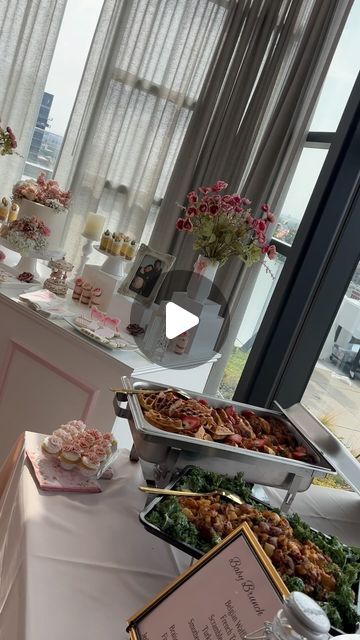 A Taste of Heaven & Catering on Instagram: "What a beautiful Baby Shower🌸 It was a pleasure working with & your team 🫶🏽 @yourstrulyeventsxoxo 
Beautiful decor 😍 @sweetcartsrentals_chicago 
Food @cheesecakeheaven_" Baby Shower Spread, Chicago Food, Cold Food, Hot Food, Food Table, Food Display, Cold Meals, Hot Meals, Beautiful Decor