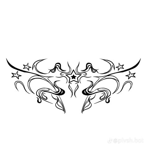 design by plvshbot on tt Womb Tattoo, Arte Hippy, Simple Tattoos For Women, Sharpie Tattoos, Flash Tattoo Designs, Stomach Tattoos, Stylist Tattoos, Tattoo Style Drawings, Small Hand Tattoos