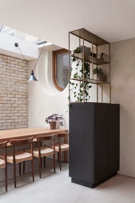 Micro Cement Floor, Micro Cement, Yellow Cloud, Polished Plaster, Dining Room Pendant, Interior Windows, Cement Floor, New York Apartment, Plaster Walls