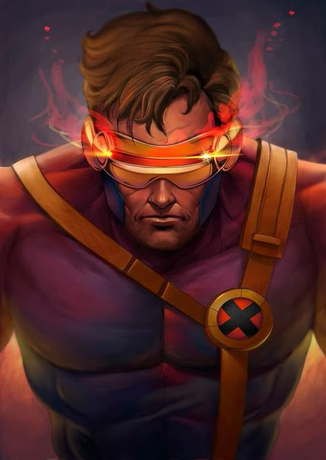 Cyclops Fanart, Xmen Characters, X-men Wallpaper, Marvel Universe Art, Cyclops X Men, Cyclops Marvel, Scott Summers, Xmen Art, Character Artwork