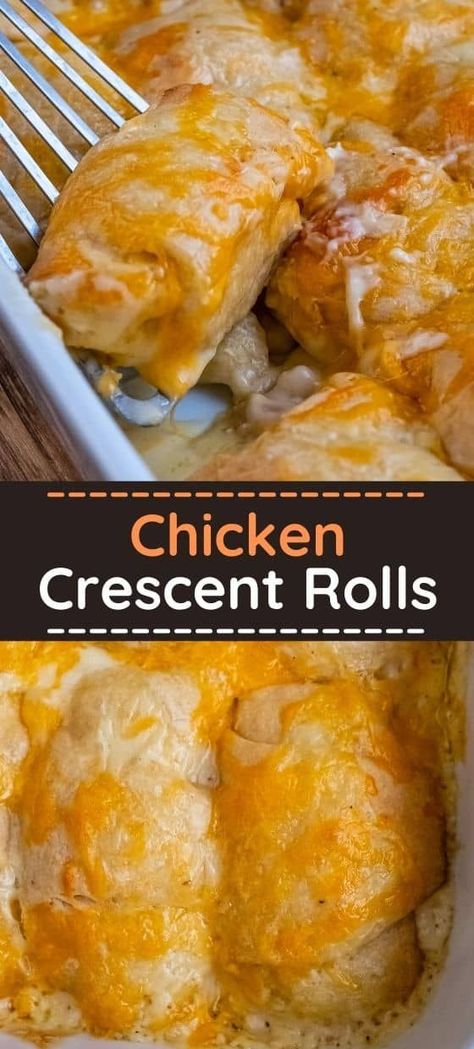 Crescent chicken rolls are to die for. They are creamy and cheesy and so easy to make, you won’t believe it. Crescent Chicken, Crescent Roll Recipes Dinner, Chicken Crescent Rolls, Chicken Crescent, Simple Family Meals, Crescent Recipes, Seasoned Chicken, Crescent Roll Recipes, Crescent Roll Dough