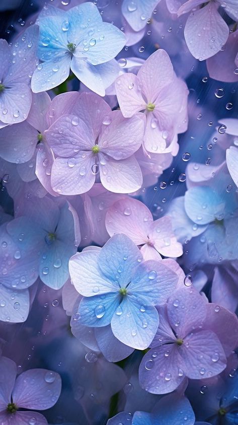 Hydrangea Art Wallpaper, Hydrangea Phone Wallpaper, Hydrangea Aesthetic Wallpaper, Hydrangea Wallpaper Iphone, Hydrangea Photos, Rain Phone Wallpaper, Cherry Blossom Iphone Wallpaper, Iphone Wallpaper Cherry, Rain Iphone Wallpaper