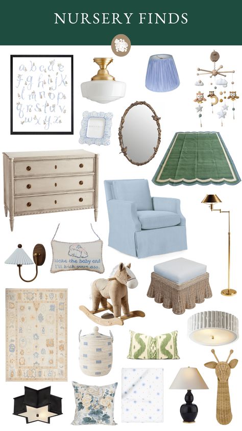 Southern Nursery, Green Nursery Boy, Baby Blue Nursery, Gender Neutral Baby Nursery, Traditional Nursery, Classic Nursery, Nursery Art Boy, Green Nursery, Nursery Room Inspiration