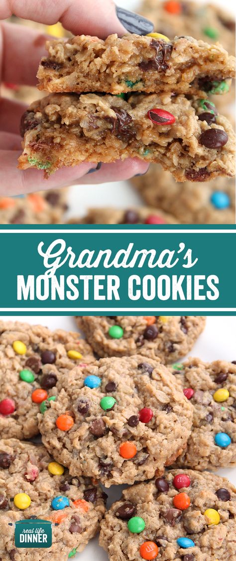 Best Ever Monster Cookies, Grandmas Monster Cookies, Valentines Monster Cookies, Monster Cookies Oatmeal, Monster Cookies With Molasses, Monster Cookies With Raisins, Large Monster Cookies, Paula Deen Monster Cookies, Paula Dean Monster Cookies