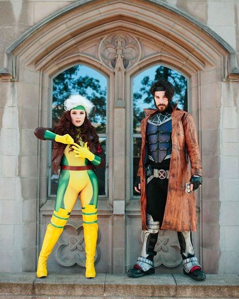 Rogue and Gambit by @BRBAdventuring Photography   #comiccon #costume #cosplay #cosplayer #hot #gaming #comics #tv Rogue And Gambit Cosplay, Rogue And Gambit Costume, Gambit Costume, Gambit Cosplay, Rogue And Gambit, X Men Costumes, Xmen Cosplay, Xman Marvel, Marvel Rogue