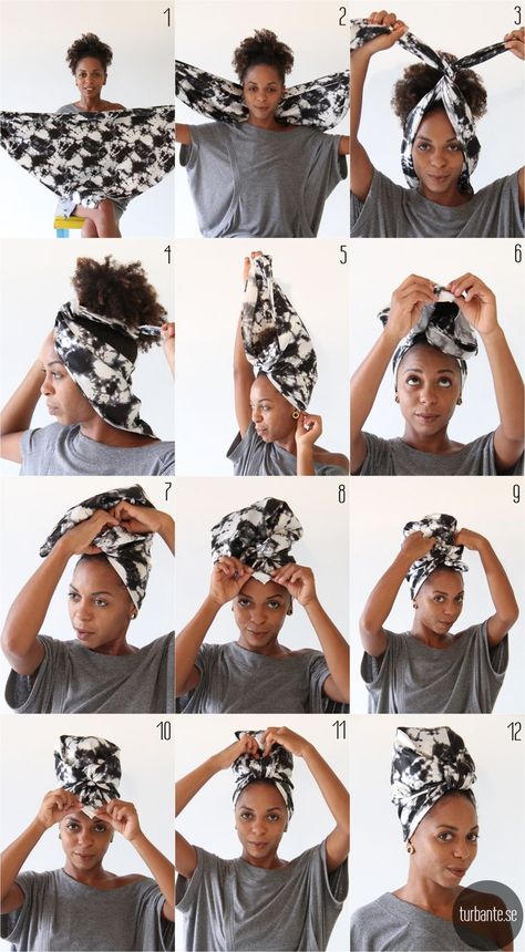 12 Ways to Rock a Head Scarf this Summer | momooze.com Headwrap Tutorial, Head Wrap Styles, Hair Wrap Scarf, Hair Scarf Styles, Mode Turban, Head Scarf Styles, African Head Wraps, Vintage Makeup, Afro Punk