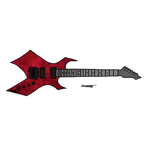 Eddie Guitar Stranger Things, Eddie Munson Guitar Tattoo, Eddies Guitar Stranger Things, Eddie Munson Guitar Drawing, Stranger Things Eddie Drawing, Guitarra Eddie Munson, Easy Stranger Things Drawings, Guitar Aesthetic Drawing, Stranger Things Drawings Easy