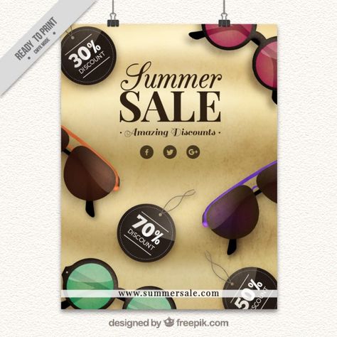 Summer sales poster with realistic sungl... | Free Vector #Freepik #freevector #brochure #flyer #poster #business Eyewear Advertising Poster, Sunglasses Poster Design, Glasses Poster Design, Eyewear Advertising, Sales Poster, Summer Sale Poster, Cream Photography, Eyewear Photography, Poster Business