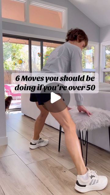 Suzi Jalowsky on Instagram: "6 moves you should be doing if you’re over 50! These moves hit all the body parts! Try doing 10 reps 3 times!! #instagram #instagood #fyp #fyp #workout #fitnessmotivation #exercise #foryou #homeworkout #strength #over50 #reels #reelsinstagram #explore #explorepage" Best Exercise For Women, One Move Full Body Exercise, Basic Exercises For Beginners At Home, Silver Sneakers Workout Senior Fitness, Wall Yoga For Beginners, All Body Exercise, Best Stretching Exercises, Lazy Exercise, Motivation To Workout