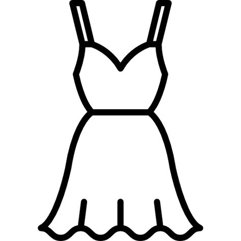 Cocktail dress Free Icon Draw A Dress, Icon Dress, Dancing Drawings, Preschool Coloring Pages, Fashion Illustrations Techniques, Doodle Art Journals, Dress Design Drawing, Cool Backgrounds Wallpapers, Cartoon Girl Drawing