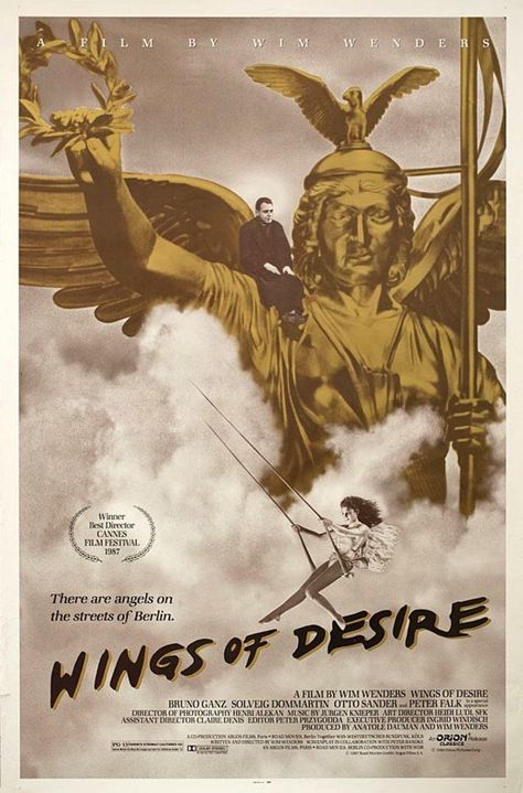 Wing Of Desire (1987) Bruno Ganz, Wings Of Desire, Wim Wenders, Trapeze Artist, Peter Falk, Septième Art, London Film Festival, Experience Life, Best Director