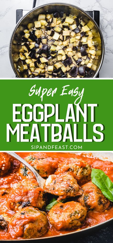 Eggplant Meatballs Recipes Easy, Eggplant Parm Meatballs, Eggplant Balls Baked, Eggplant Balls Recipes, Eggplant Meatballs Vegan, Eggplant Appetizer Easy, Eggplant Meatballs Recipes, Eggplant Polpette, Battered Eggplant