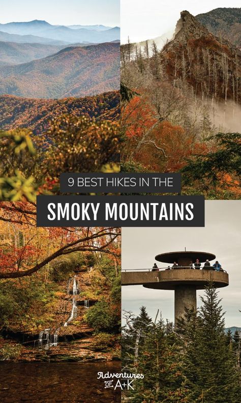 Hikes In Great Smoky Mountains, Great Smoky Mountains Hikes, Hiking Smokey Mountains, Best Hikes In Smokey Mountains, Best Hikes In Great Smoky Mountains, Smoky Mountain National Park Pictures, Smokey Mountain Cabins, Gatlinburg Tennessee Vacation, Smoky Mountains Tennessee